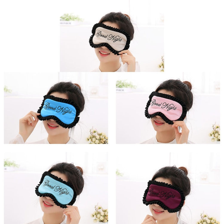 Comfortable Imitation Silk Satin Personalized Travel Sleep Mask Eye Cover(Blue) - free shipping - PMC TechLife - Order now!
