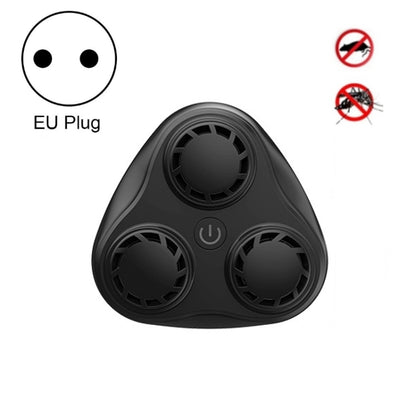 BG310 3-Horn Ultrasonic Automatic Frequency Conversion Mouse Repeller/Insect Repellent/Mosquito Repellent, Product specifications: EU Plug 220V(Black) - Repellents by PMC Jewellery | Online Shopping South Africa | PMC Jewellery | Buy Now Pay Later Mobicred