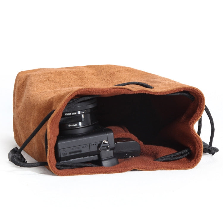 S.C.COTTON Liner Shockproof Digital Protection Portable SLR Lens Bag Micro Single Camera Bag Square Khaki L - free shipping - PMC TechLife - Order now!