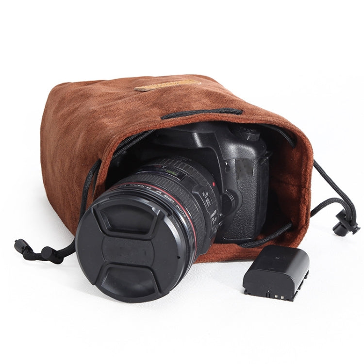 S.C.COTTON Liner Shockproof Digital Protection Portable SLR Lens Bag Micro Single Camera Bag Round Blue S - free shipping - PMC TechLife - Order now!