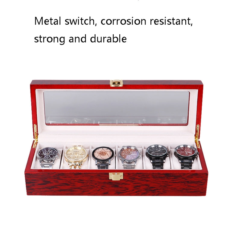 Wooden Baking Paint Watch Box Jewelry Storage Display Box(5-bit Paint) - free shipping - PMc TechLife - Order now!