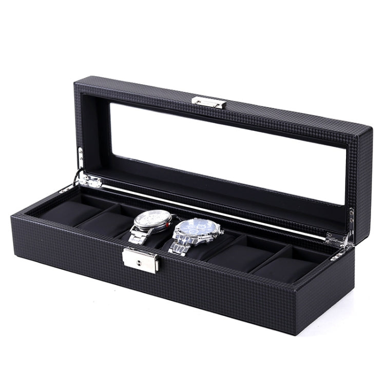 Woven Pattern PU Leather Watch Box Jewelry Storage Display Box, Colour: 6 Bits - free shipping - PMc TechLife - Order now!