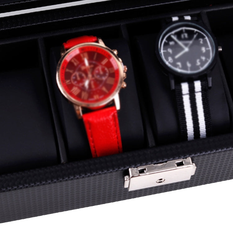Woven Pattern PU Leather Watch Box Jewelry Storage Display Box, Colour: 6 Bits - free shipping - PMc TechLife - Order now!