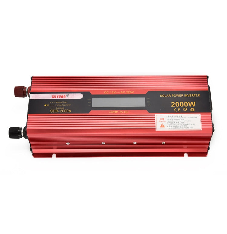 XUYUAN 2000W Car Battery Inverter with LCD Display, Specification: 12V to 220V -  by XUYUAN | Online Shopping South Africa | PMC Jewellery | Buy Now Pay Later Mobicred