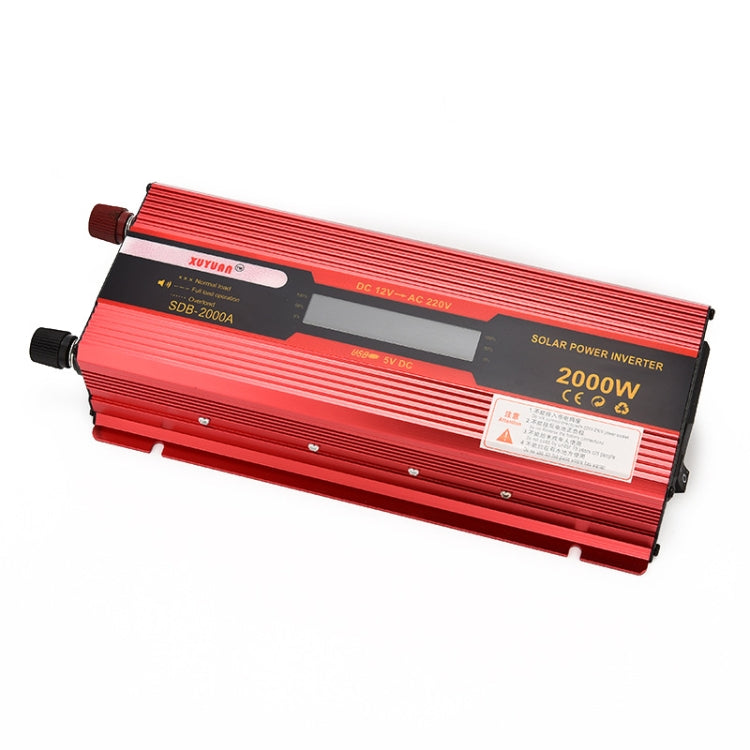 XUYUAN 2000W Car Battery Inverter with LCD Display, Specification: 12V to 220V -  by XUYUAN | Online Shopping South Africa | PMC Jewellery | Buy Now Pay Later Mobicred