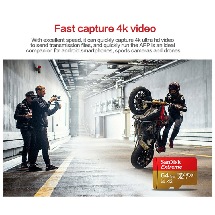 SanDisk U3 High-Speed Micro SD Card  TF Card Memory Card for GoPro Sports Camera, Drone, Monitoring 32GB(A1), Colour: Gold Card - Micro SD Card by SanDisk | Online Shopping South Africa | PMC Jewellery | Buy Now Pay Later Mobicred