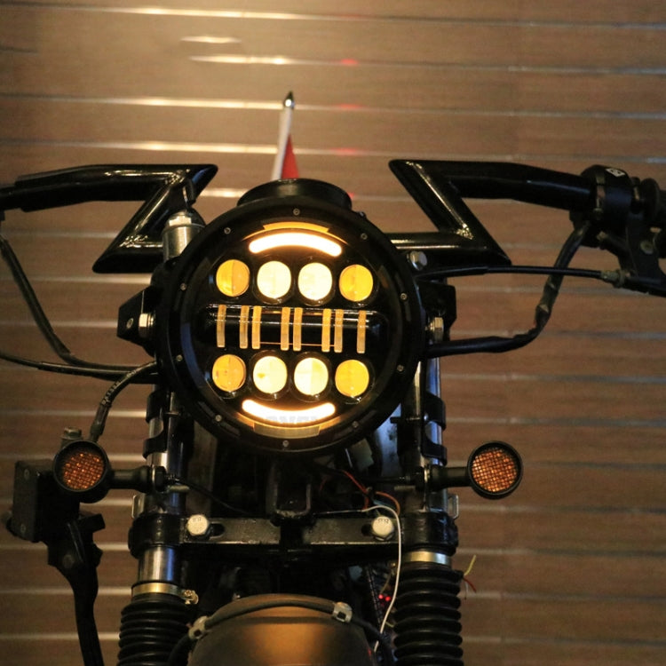 7 Inch Motorcycle Retro Modified Headlights Day Trip LED Far Near Beam Lights  For Wrangler / Harley - Headlights by PMC TechLife | Online Shopping South Africa | PMC TechLife | Buy Now Pay Later Mobicred