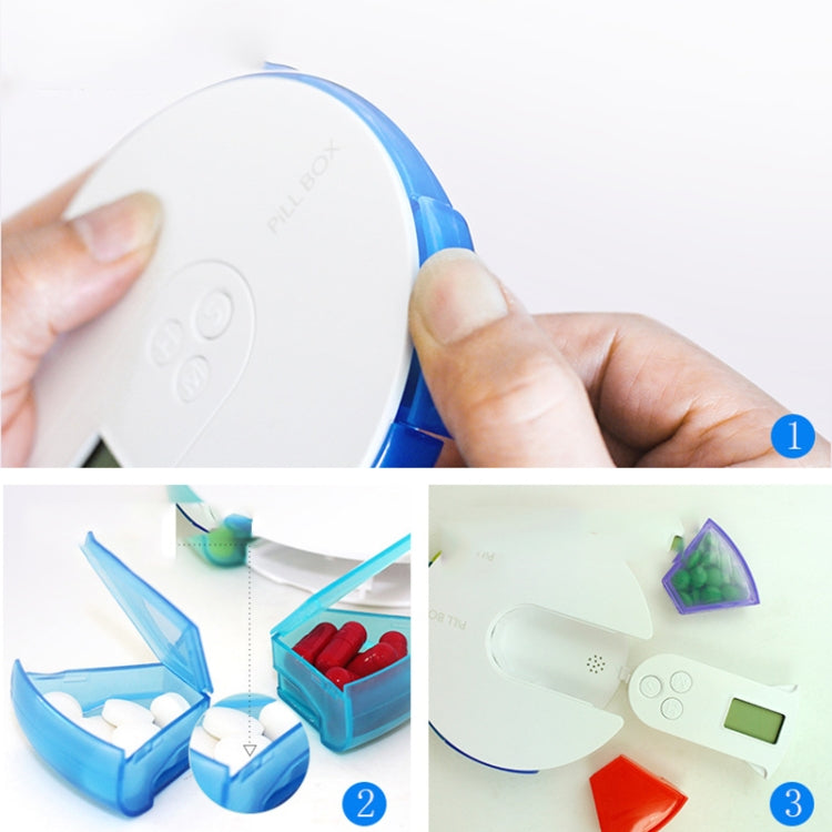 TF217 Portable Timing Reminder Dustproof Plastic Pill Box Pill Storage Box(Colorful) - free shipping - PMC TechLife - Order now!