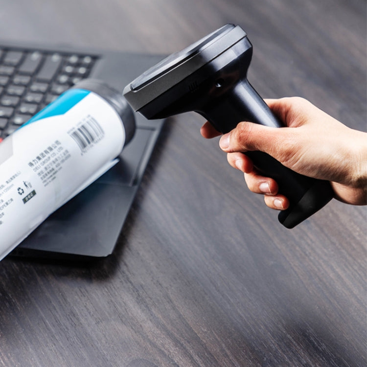 Deli 14952 Supermarket Cashier One-Dimensional QR Code Scanning Gun, Model: Black Wireless - free shipping - PMC Jewellery - Order now!