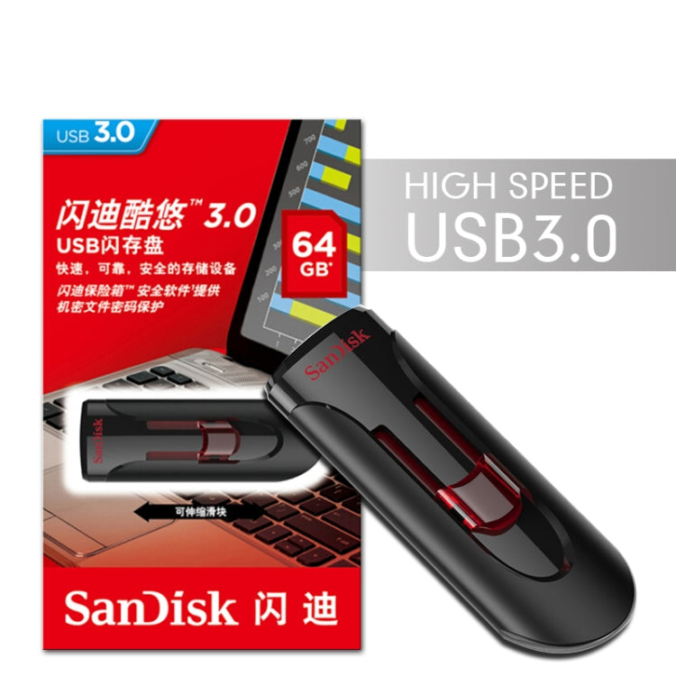 SanDisk CZ600 USB 3.0 High Speed U Disk, Capacity: 128GB - USB Flash Drives by SanDisk | Online Shopping South Africa | PMC Jewellery | Buy Now Pay Later Mobicred