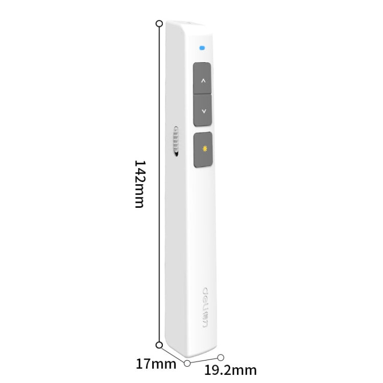 Deli 2.4GHz Laser Page Turning Pen Rechargeable Speech Projector Pen, Model: 2802PL (Black) - free shipping - PMC Jewellery - Order now!