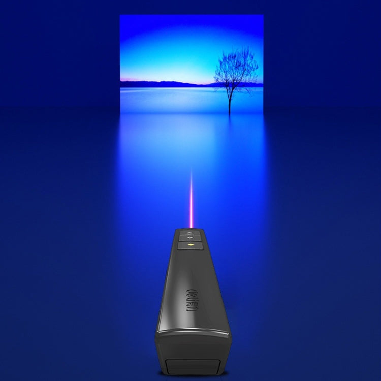 Deli 2.4GHz Laser Page Turning Pen Rechargeable Speech Projector Pen, Model: 2802L (White) - free shipping - PMC Jewellery - Order now!