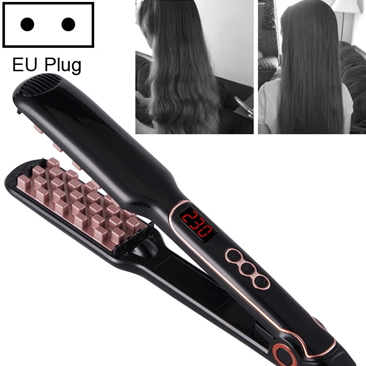 Multi-functional Long & Short Hair Styling Iron Ceramic Tourmaline Volumizing Hair Iron, Plug standard:EU(Black gold) - free shipping - PMC TechLife - Order now!