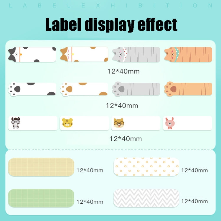 Thermal Label Paper Cosmetic Sticker Bottled Name Sticker For NIIMBOT D11 Printer, Size: Snow Blue - Printer Accessories by PMC TechLife | Online Shopping South Africa | PMC TechLife | Buy Now Pay Later Mobicred