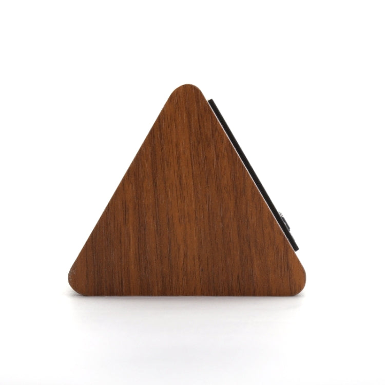 Mute Luminous Electronic Clock Wooden Sound Control Small Triangle Alarm Clock Brown Wood Red Light - Alarm Clocks by PMc TechLife | Online Shopping South Africa | PMc TechLife | Buy Now Pay Later Mobicred