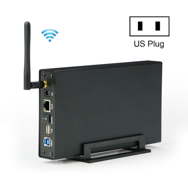 Blueendless 3.5 inch Mobile Hard Disk Box WIFI Wireless NAS Private Cloud Storage( US Plug) - HDD Enclosure by Blueendless | Online Shopping South Africa | PMC Jewellery | Buy Now Pay Later Mobicred