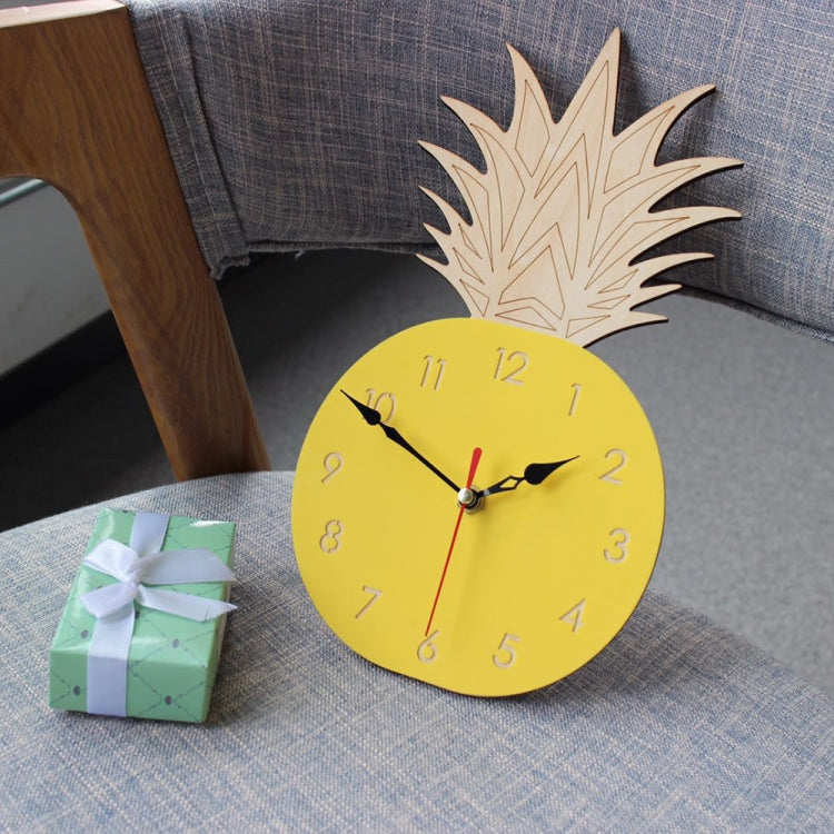 Fruit Personality Mute Wall Clock Acrylic Children Decoration Clock(C Black) - Wall Clock by PMc TechLife | Online Shopping South Africa | PMc TechLife | Buy Now Pay Later Mobicred