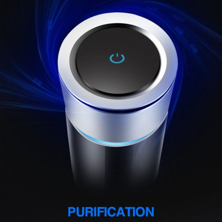 K04 Colorful Car Charger USB Car Negative Ion Air Purifier(Black) - Air Purifier by PMC TechLife | Online Shopping South Africa | PMC TechLife | Buy Now Pay Later Mobicred
