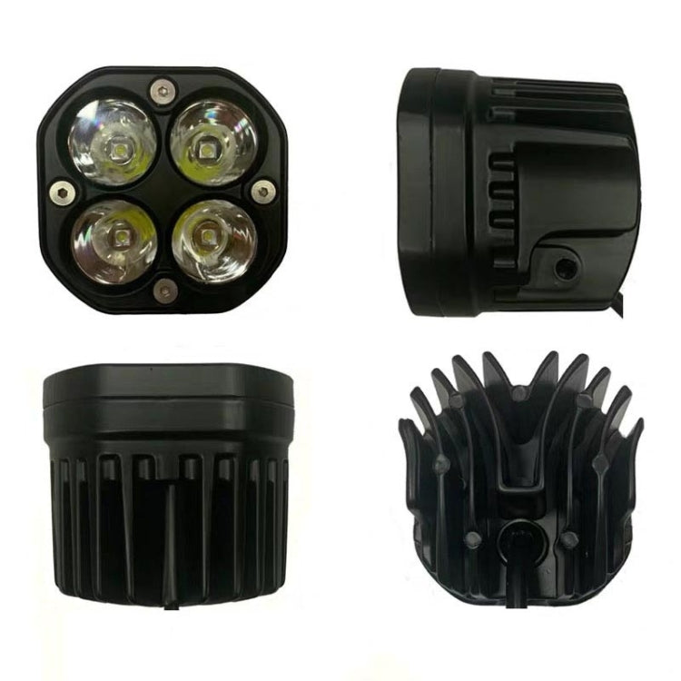40W Yellow Light Motorcycle LED Spotlight Headlight Car Front Bumper Light Off-Road Vehicle Modified Roof Light - Headlights by PMC TechLife | Online Shopping South Africa | PMC TechLife | Buy Now Pay Later Mobicred