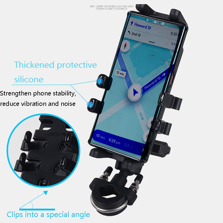 Motorcycle Multi-Function Mobile Phone Holder Adjustable Universal Locomotive Riding Anti-Shake Fixed Equipment(All-rounder Y) - Holder by PMC Jewellery | Online Shopping South Africa | PMC Jewellery | Buy Now Pay Later Mobicred