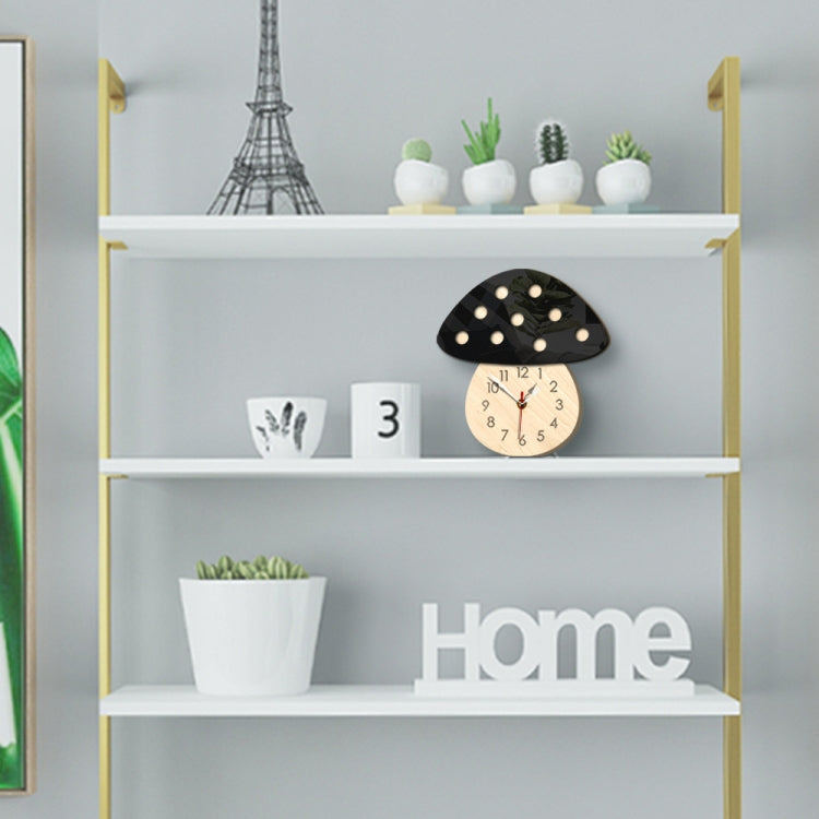 Kindergarten Cartoon Mute Wall Clock Creative Children Colorful Mushroom Decorative Clock(Black) - Wall Clock by PMc TechLife | Online Shopping South Africa | PMc TechLife | Buy Now Pay Later Mobicred