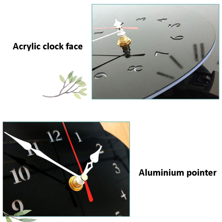 Kindergarten Cartoon Mute Wall Clock Creative Children Colorful Mushroom Decorative Clock(Black) - Wall Clock by PMc TechLife | Online Shopping South Africa | PMc TechLife | Buy Now Pay Later Mobicred
