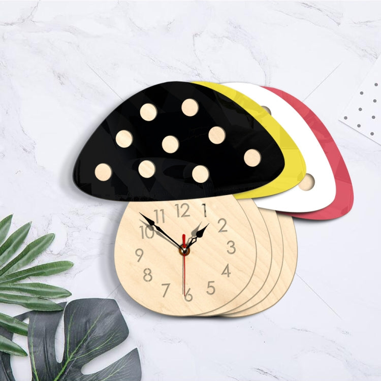 Kindergarten Cartoon Mute Wall Clock Creative Children Colorful Mushroom Decorative Clock(Black) - Wall Clock by PMc TechLife | Online Shopping South Africa | PMc TechLife | Buy Now Pay Later Mobicred