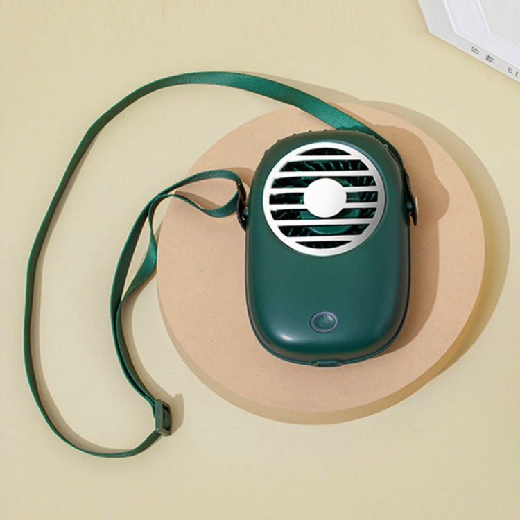 WX616 Mini Hanging Neck Fan USB Student Office Handheld Fan(Green) - Electric Fans by PMC Jewellery | Online Shopping South Africa | PMC Jewellery | Buy Now Pay Later Mobicred