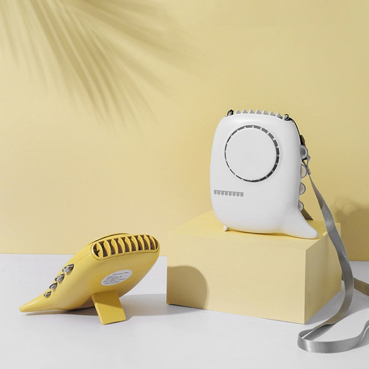 D2 Dinosaur Hanging Neck Fan Multifunctional USB Mini Desktop Handheld Outdoor Night Light Fan(Yellow) - Electric Fans by PMC Jewellery | Online Shopping South Africa | PMC Jewellery | Buy Now Pay Later Mobicred