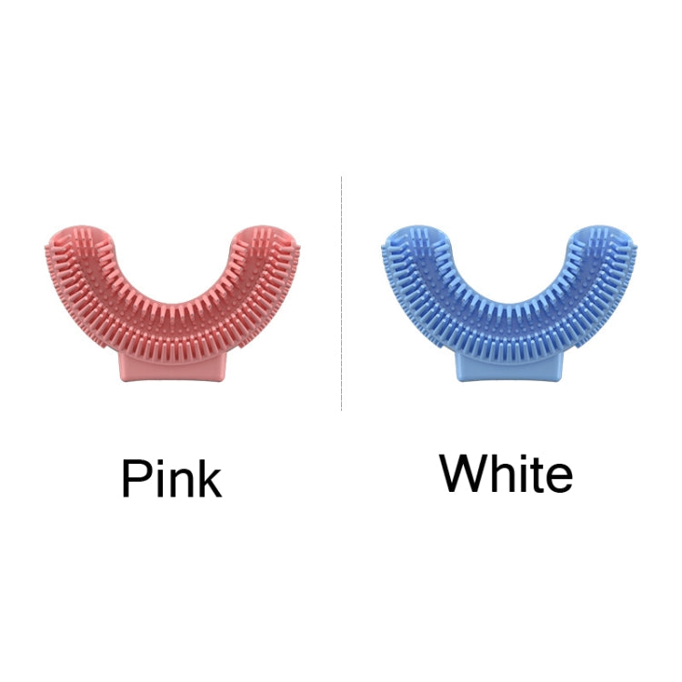 Silicone U-Shaped Replaceable Brush Head 2-8 Years Old Oral Electric Toothbrush Head(Pink) - Replacement Brush Heads by PMC TechLife | Online Shopping South Africa | PMC TechLife | Buy Now Pay Later Mobicred