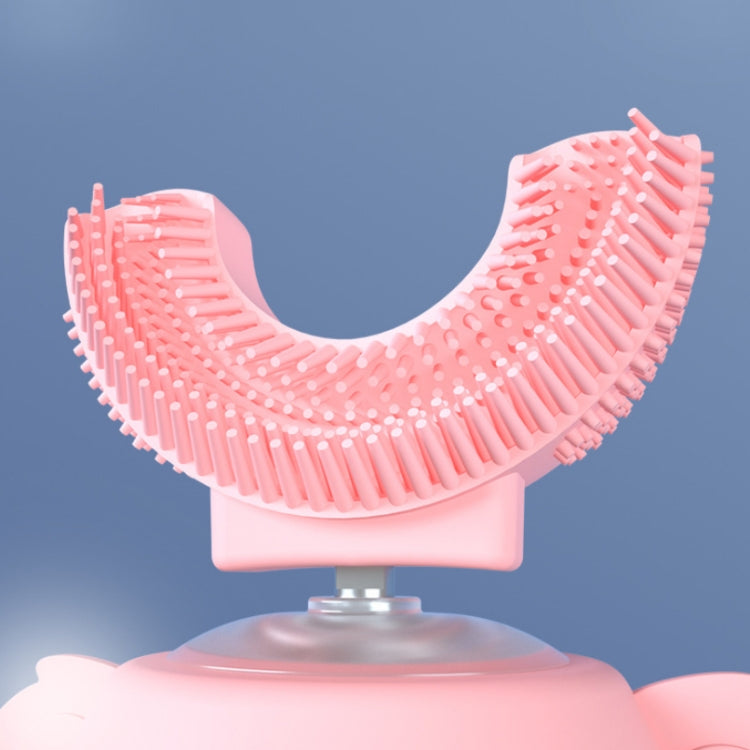 Silicone U-Shaped Replaceable Brush Head 2-8 Years Old Oral Electric Toothbrush Head(Pink) - Replacement Brush Heads by PMC TechLife | Online Shopping South Africa | PMC TechLife | Buy Now Pay Later Mobicred