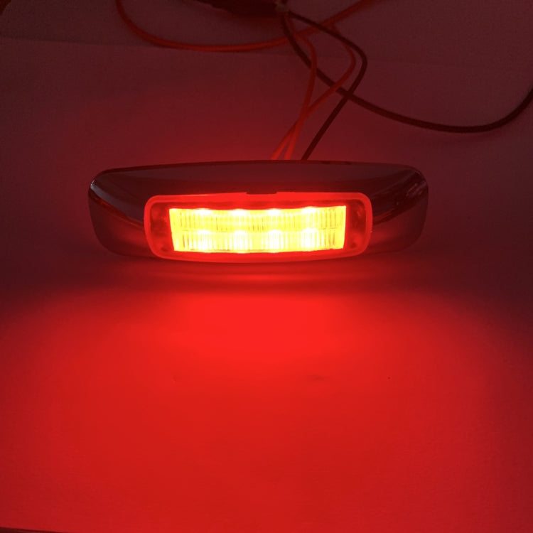 2 PCS 12/24V 8 LEDs Explosion Lightning Plating Edge Light Side Tail Light(Yellow) - Warning Lights by PMC TechLife | Online Shopping South Africa | PMC TechLife | Buy Now Pay Later Mobicred