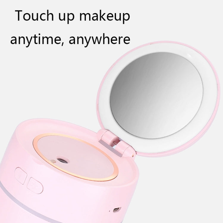K005 Portable Hydrating LED Fill Light Makeup Mirror USB Mini Humidifier(White) - free shipping - PMC TechLife - Order now!