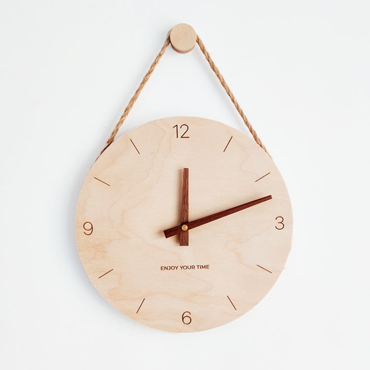 10 inch Scale Version Wooden Sling Wall Clock Home Living Room Clock - Wall Clock by PMc TechLife | Online Shopping South Africa | PMc TechLife | Buy Now Pay Later Mobicred