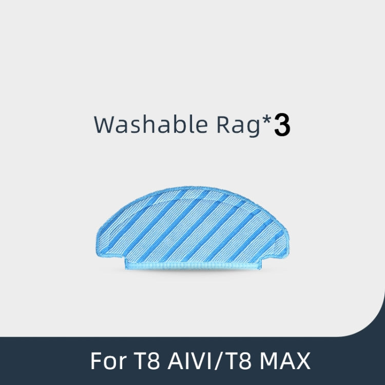Vacuum Cleaner Sweeping Robot Accessories Suitable For Ecovacs Deebot T8 AIVI/T8 MAX,Accessories 3 PCS Rag - For ECOVACS Accessories by PMc TechLife | Online Shopping South Africa | PMc TechLife | Buy Now Pay Later Mobicred