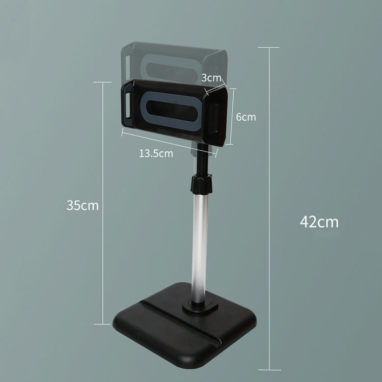 Telescopic Adjustment Live Frame Desktop Tablet Mobile Phone Bracket, Specification: K05 Flat Plate  (White Gray) - Stand by PMC TechLife | Online Shopping South Africa | PMC TechLife | Buy Now Pay Later Mobicred