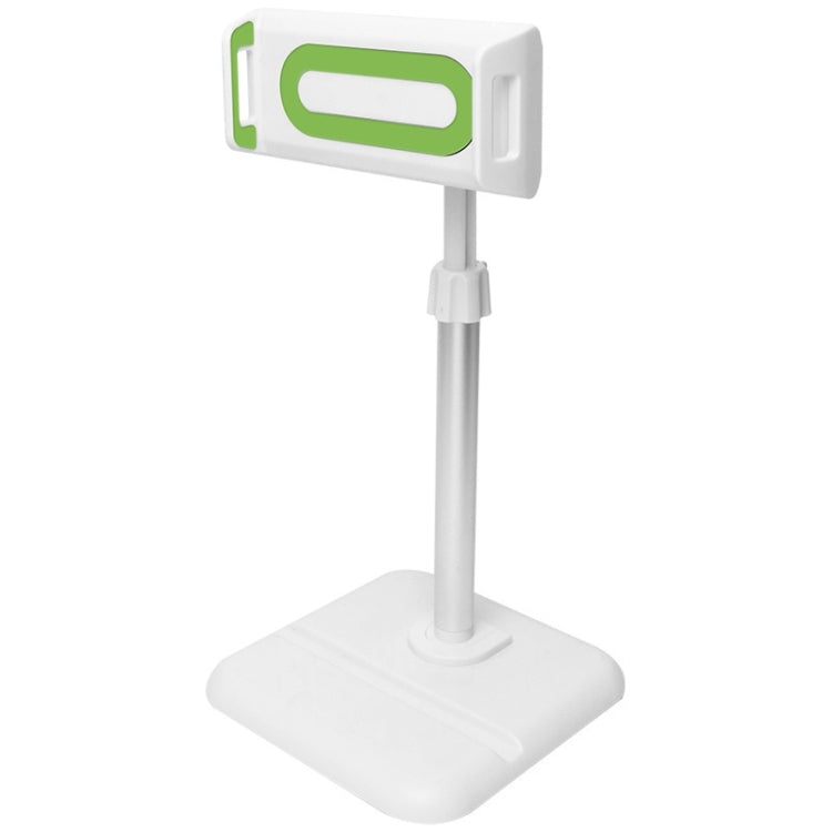 Telescopic Adjustment Live Frame Desktop Tablet Mobile Phone Bracket, Specification: K05 Flat Plate  (White Green) - Stand by PMC TechLife | Online Shopping South Africa | PMC TechLife | Buy Now Pay Later Mobicred