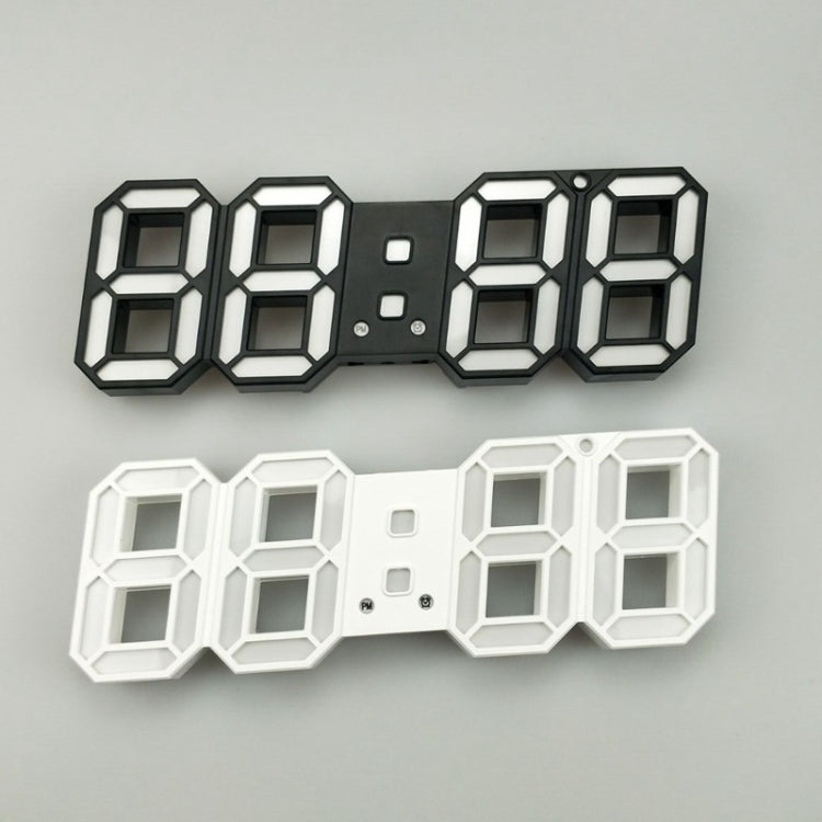 6609 3D Stereo LED Alarm Clock Living Room 3D Wall Clock, Colour: Red - Alarm Clocks by PMc TechLife | Online Shopping South Africa | PMc TechLife | Buy Now Pay Later Mobicred