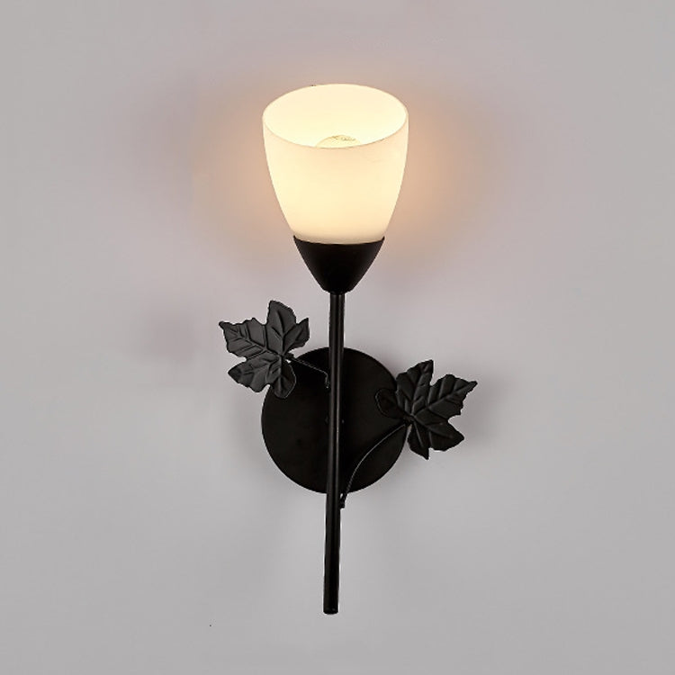 6014 Iron Wall Lights LED Bedroom Bedside Lights Postmodern Corridor Trump Light Hotel Restaurant Lighting, Power source: 5W White Light( Black Single Head) - Wall Lamps by PMc TechLife | Online Shopping South Africa | PMc TechLife | Buy Now Pay Later Mobicred