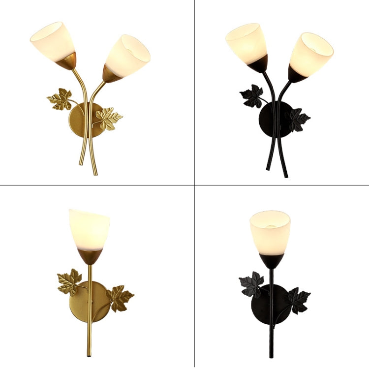 6014 Iron Wall Lights LED Bedroom Bedside Lights Postmodern Corridor Trump Light Hotel Restaurant Lighting, Power source: 5W White Light( Black Single Head) - Wall Lamps by PMc TechLife | Online Shopping South Africa | PMc TechLife | Buy Now Pay Later Mobicred