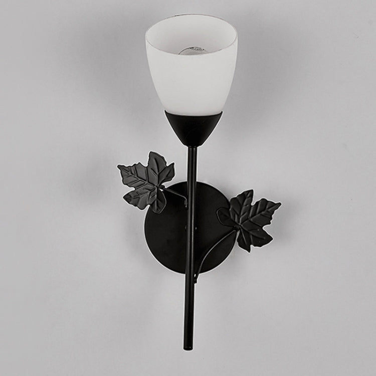 6014 Iron Wall Lights LED Bedroom Bedside Lights Postmodern Corridor Trump Light Hotel Restaurant Lighting, Power source: 5W White Light( Black Single Head) - Wall Lamps by PMc TechLife | Online Shopping South Africa | PMc TechLife | Buy Now Pay Later Mobicred