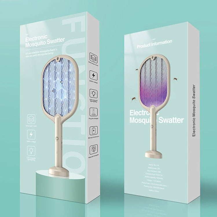 Smart Home Dual-Use Mosquito Swatter Mosquito Killer Fly Swatte(Beige) - free shipping - PMC TechLife - Order now!