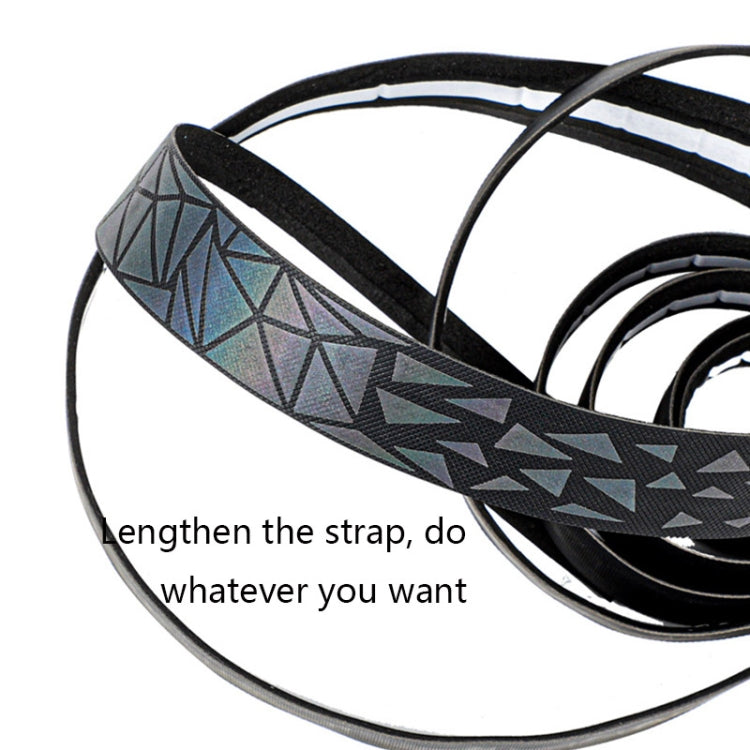 WEST BIKING Bicycle Volorful Handlebar Straps Shock Absorption PU Non-Slip Handlebar Wrap Riding Equipment(Reflective Shadow) - Bicycle Grips by WEST BIKING | Online Shopping South Africa | PMc TechLife | Buy Now Pay Later Mobicred