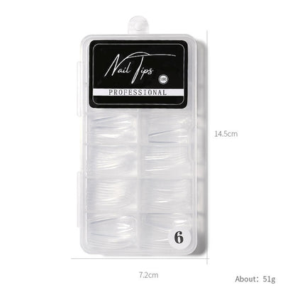 Nail Art Patch Ultra-Thin Seamless Finished Finished Removable Extended Fake Nail Patch(Full Stickers Transparent) - Nail Stickers by PMC Jewellery | Online Shopping South Africa | PMC Jewellery | Buy Now Pay Later Mobicred