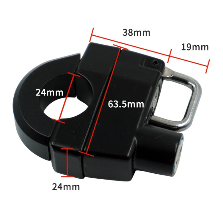 Motorcycle Helmet Lock Electric Door Oil Cover Head Lock - Theft Protection by PMC TechLife | Online Shopping South Africa | PMC TechLife | Buy Now Pay Later Mobicred