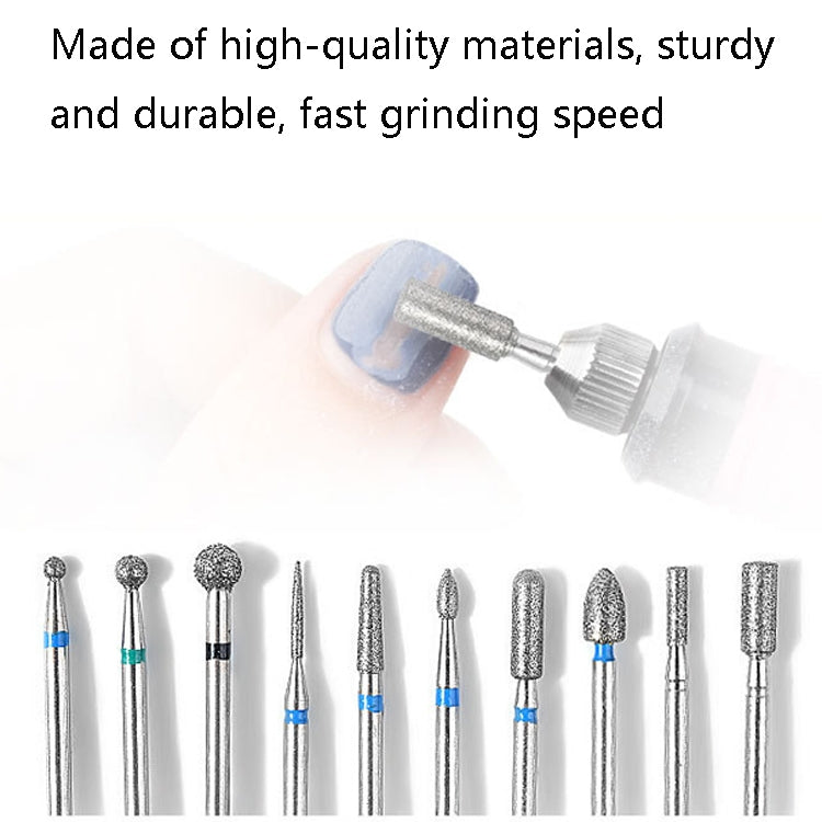 Tungsten Steel Alloy Nail Art Polished Head Set Grinding Machine Drain Brush Dead Polishing Tool, Specification: ZH02 - Grinding Tools & Accessories by PMC Jewellery | Online Shopping South Africa | PMC Jewellery | Buy Now Pay Later Mobicred