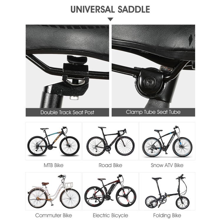 WEST BIKING YP0801086 Silicone Thickened Soft And Comfortable Bicycle Seat(Black Red) - Bicycle Saddle by WEST BIKING | Online Shopping South Africa | PMc TechLife | Buy Now Pay Later Mobicred