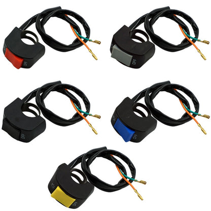 5 PCS Motorcycle Handlebar Tap Switch LED Headlight Break Extinguishing Fire Double Flash Switch(Black Button) - Electrical System by PMC Jewellery | Online Shopping South Africa | PMC Jewellery | Buy Now Pay Later Mobicred