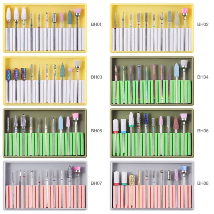 Nail Alloy Tungsten Steel Ceramic Grinding Machine Accessories Nail Grinding Heads Set Polishing Tool, Color Classification: BH-04 - Grinding Tools & Accessories by PMC Jewellery | Online Shopping South Africa | PMC Jewellery | Buy Now Pay Later Mobicred