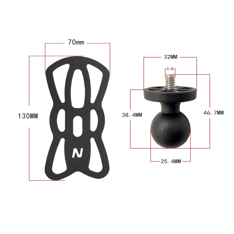 N-STAR N002 Motorcycle Bicycle Mobile Phone Bracket Riding Equipment(Large T Head) - free shipping - PMC TechLife - Order now!